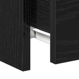 Bedside Cabinet 2 pcs Black oak 30 x 30 x 40 cm Engineered wood - Extra Image