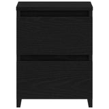 Bedside Cabinet 2 pcs Black Oak 30 x 30 x 40 cm Engineered Wood