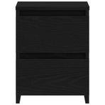 Bedside Cabinet 2 pcs Black Oak 30 x 30 x 40 cm Engineered Wood