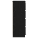 Sideboard Black Oak 60x35x98.5 cm Engineered Wood