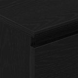 Sideboard Black Oak 60x35x98.5 cm Engineered Wood - Low Angle