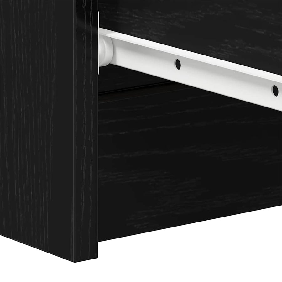 Sideboard Black Oak 60x35x98.5 cm Engineered Wood