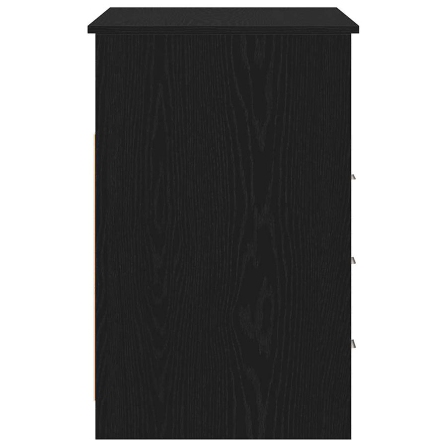 Desk with Drawers Black Oak 102x50x76 cm Engineered Wood