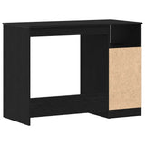 Desk with Drawers Black Oak 102x50x76 cm Engineered Wood