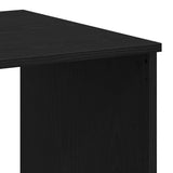 Desk with Drawers Black Oak 102x50x76 cm Engineered Wood - Extra Image
