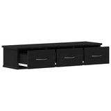 Wall Cabinet Black Oak 88x26x18.5 cm Engineered Wood - 45-Degree Angle