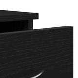 Wall Cabinet Black Oak 88x26x18.5 cm Engineered Wood - Extra Image