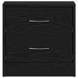 Bedside Cabinets 2 pcs Black Oak 40x30x40 cm Engineered Wood - Close-Up Angle