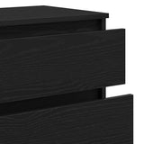 Drawer Cabinet Black Oak 60x36x103 cm Engineered Wood - Extra Image