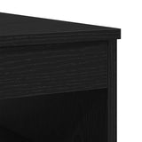 Drawer Cabinet Black Oak 40x50x76 cm Engineered Wood
