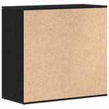 Sideboard Black Oak 80x36x75 cm Engineered Wood