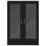 Book Cabinet Black Oak 82.5x30.5x115 cm Engineered Wood - 45-Degree Angle