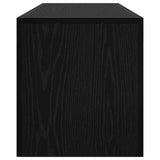 TV Cabinet with LED Lights Black Oak 140x36.5x40 cm Engineered Wood - Extra Image
