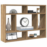 Wall Shelf Artisan Oak 75x16x55 cm Engineered Wood - Top-Down View