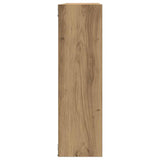 Wall Shelf Artisan Oak 75x16x55 cm Engineered Wood - Rear View