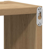 Wall Shelf Artisan Oak 75x16x55 cm Engineered Wood - Low Angle