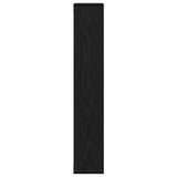 Wall Shelf Black Oak 36x16x90 cm Engineered Wood