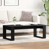 Coffee Table Black Oak 102 x 50 x 35 cm Engineered Wood