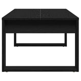 Coffee Table Black oak 102 x 50 x 35 cm Engineered Wood - Close-Up Angle