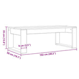 Coffee Table Black Oak 102 x 50 x 35 cm Engineered Wood