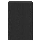 Desk Black Oak 101x50x76.5 cm Engineered Wood - Close-Up Angle