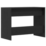 Desk Black Oak 101x50x76.5 cm Engineered Wood - Low Angle