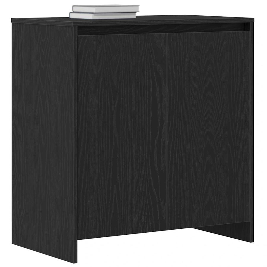Sideboard Black Oak 70x41x75 cm Engineered Wood