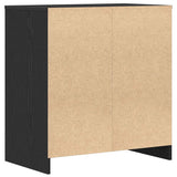 Sideboard Black Oak 70x41x75 cm Engineered Wood - Low Angle