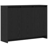 Sideboard Black 102 x 33 x 75 cm Engineered wood - Front View