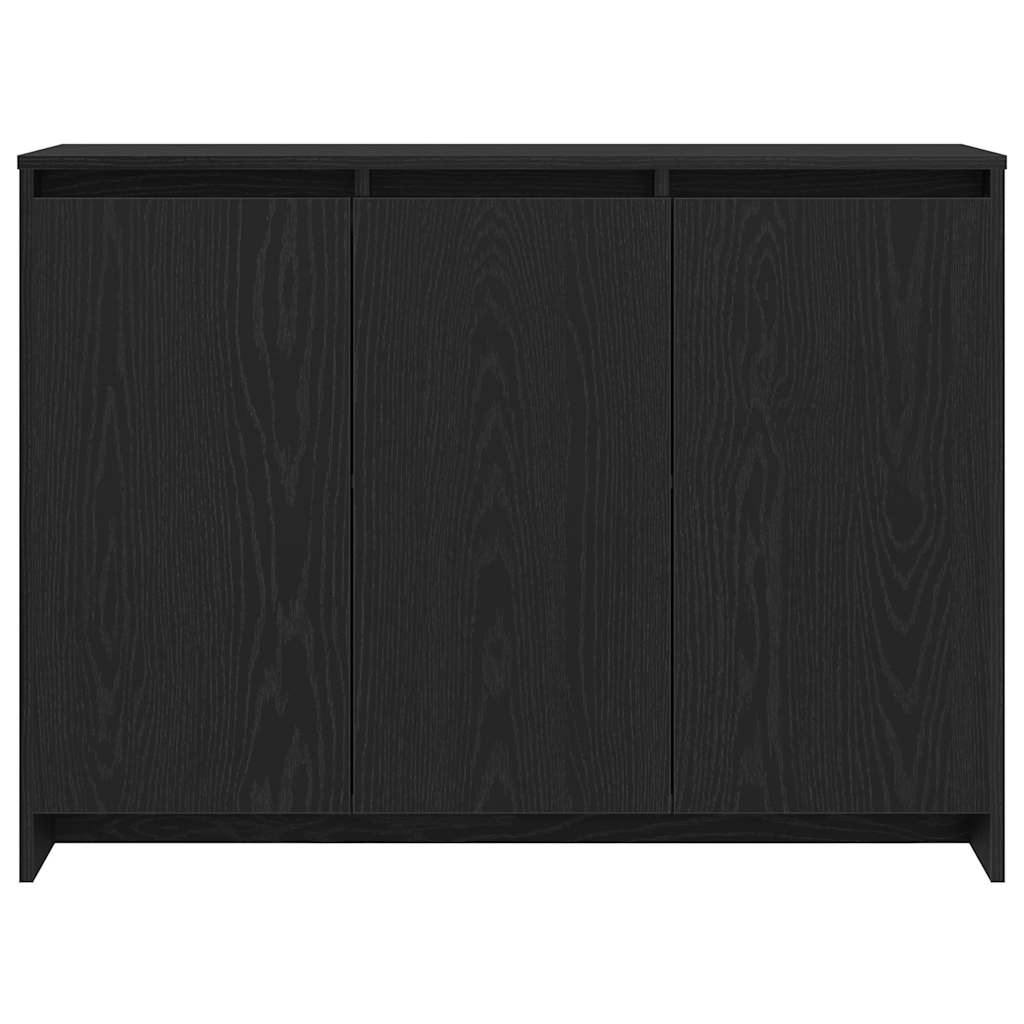 Sideboard Black 102 x 33 x 75 cm Engineered wood