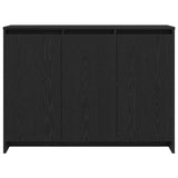Sideboard Black 102 x 33 x 75 cm Engineered wood - Close-Up Angle
