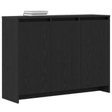 Sideboard Black 102 x 33 x 75 cm Engineered wood - Side View