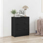 Sideboard Black Oak 60 x 30 x 70 cm Engineered Wood