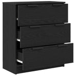 Sideboard Black Oak 60 x 30 x 70 cm Engineered Wood