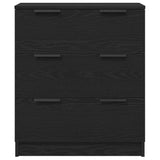 Sideboard with Drawer Black Oak 60 x 30 x 70 cm Engineered Wood