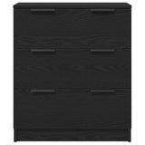 Sideboard with Drawer Black 60 x 30 x 70 cm Engineered wood - Close-Up Angle
