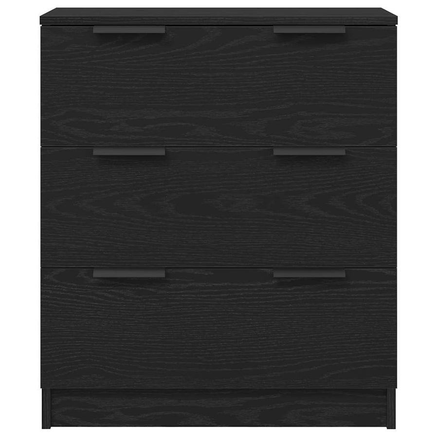 Sideboard Black Oak 60 x 30 x 70 cm Engineered Wood