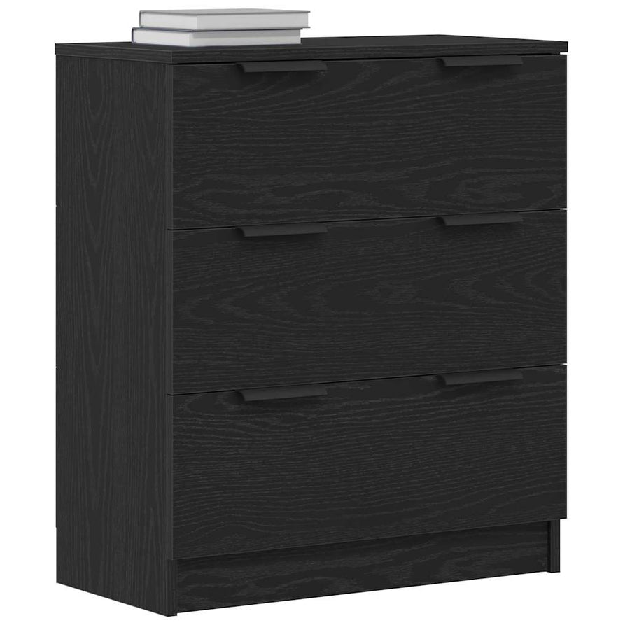 Sideboard Black Oak 60 x 30 x 70 cm Engineered Wood