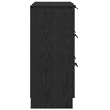 Sideboard with Drawer Black 60 x 30 x 70 cm Engineered wood - Low Angle