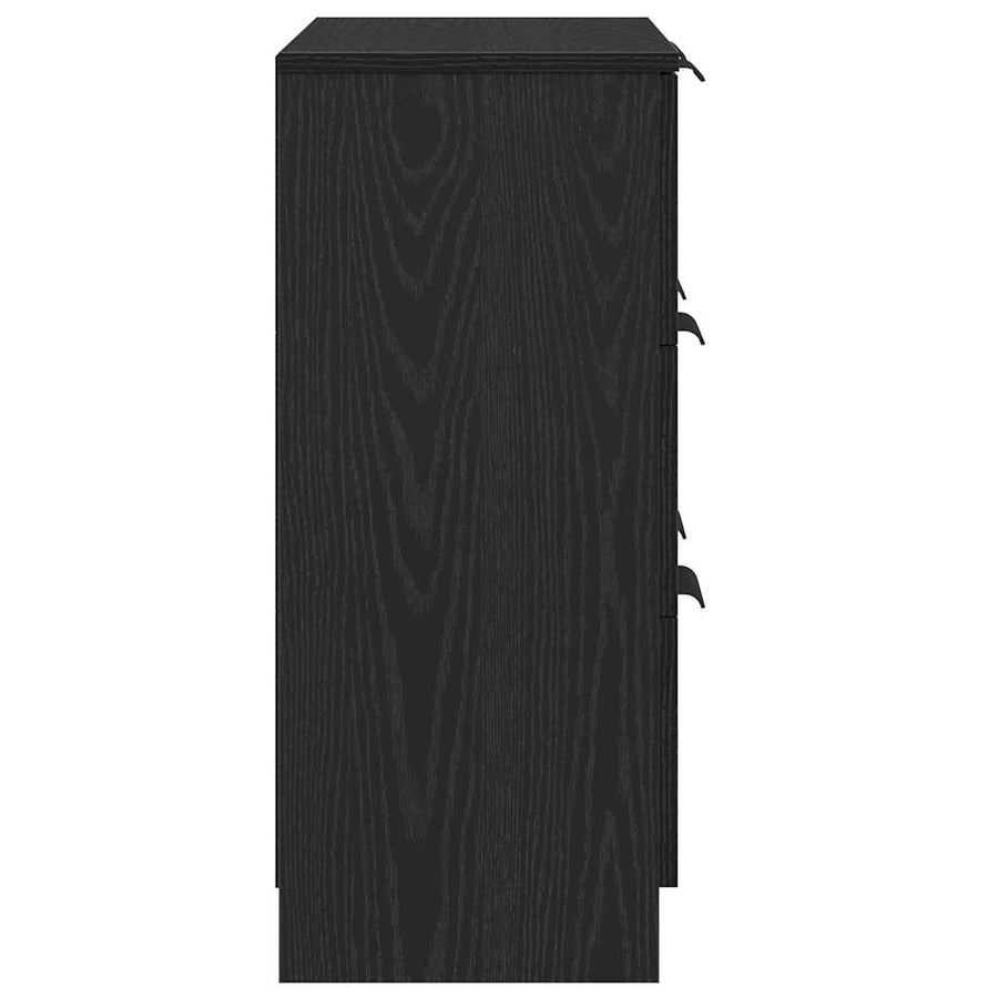 Sideboard Black Oak 60 x 30 x 70 cm Engineered Wood