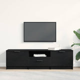 TV Cabinet with Drawer Black 140 x 35 x 40 cm Engineered wood - Top-Down View