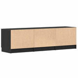 TV Cabinet with Drawer Black 140 x 35 x 40 cm Engineered wood - Rear View