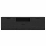 TV Cabinet with Drawer Black 140 x 35 x 40 cm Engineered wood - Close-Up Angle