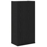 Wall-mounted Cabinet Black Oak 32x20x67 cm Engineered Wood - Front View