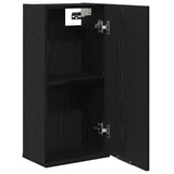 Wall-mounted Cabinet Black Oak 32x20x67 cm Engineered Wood - 45-Degree Angle