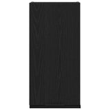 Wall-mounted Cabinet Black Oak 32x20x67 cm Engineered Wood - Rear View