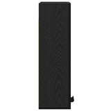 Wall-mounted Cabinet Black Oak 32x20x67 cm Engineered Wood - Close-Up Angle