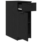Office Cabinet 33 x 50 x 75 cm Engineered Wood Black Oak