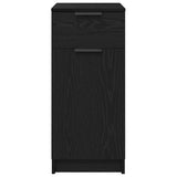 Office Cabinet Black Oak 33 x 50 x 75 cm Engineered Wood