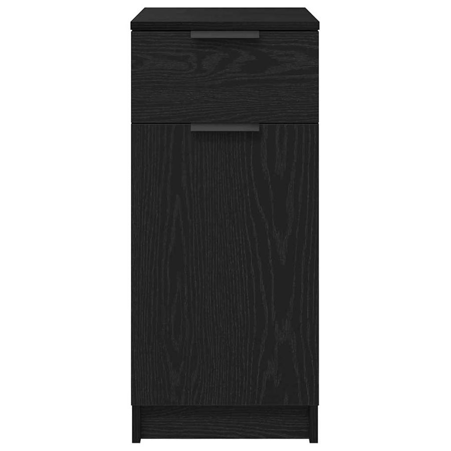 Office Cabinet 33 x 50 x 75 cm Engineered Wood Black Oak